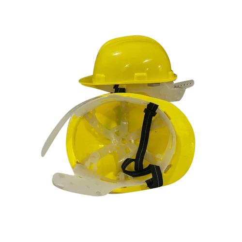 Pvc Safety Helmet - Color: Yellow