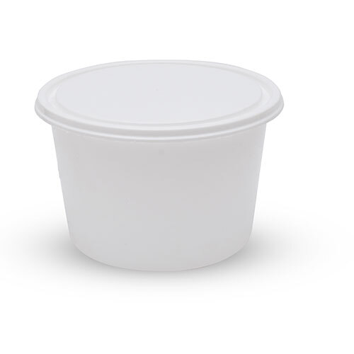 600ml Disposable round plastic food container