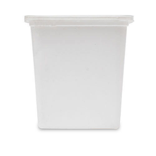 1000 Ml Disposable Square Plastic Food Container - Color: White