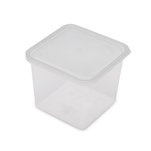 750ml transparent Disposable square plastic food container