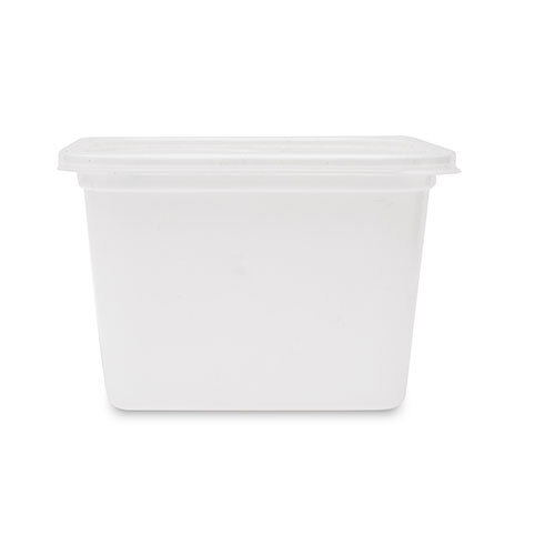 500ml Disposable square plastic food container