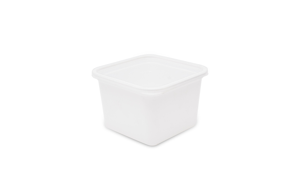 500ml Transparent Disposable square plastic food container