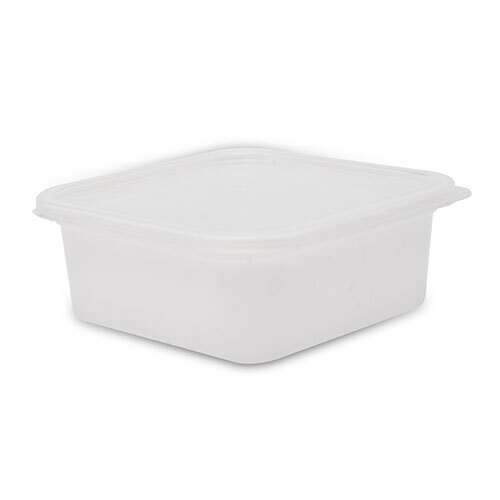 250ml Disposable square plastic food container