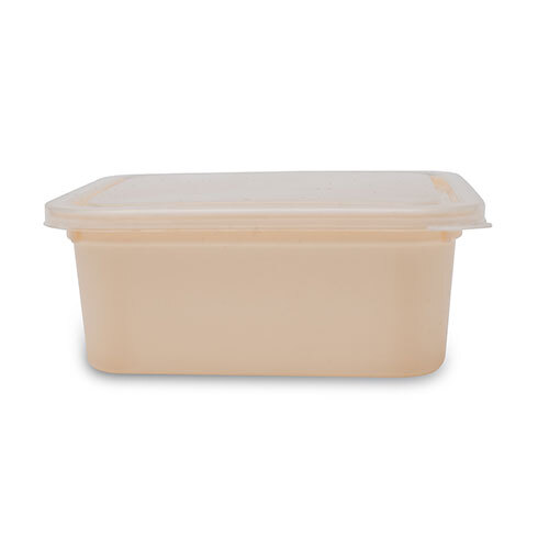 250ml Orange Disposable square plastic food container
