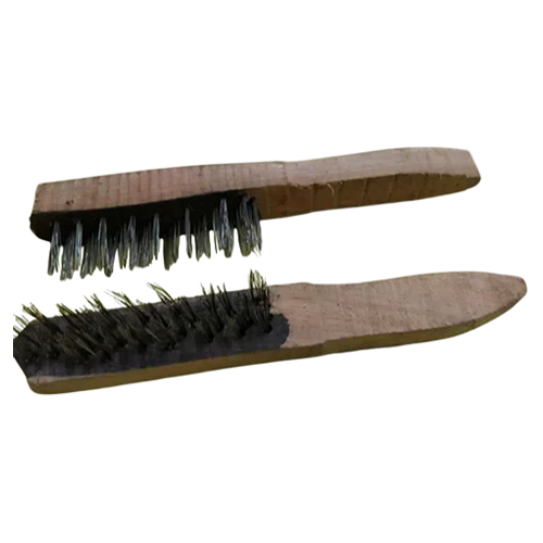 Wooden Handle SS Wire Brush