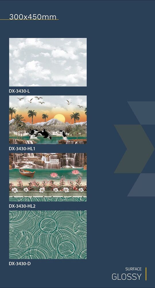 30x45 Ceramic Wall fish concept tiles