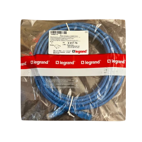 5मीटर पीवीसी Legrand Cat6 RJ45 पैच कॉर्ड