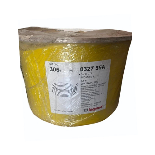 Legrand Cat 6 Armoured Utp Lan Cable - Color: Yellow