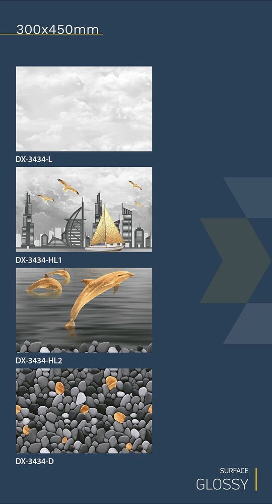 30x45 Ceramic Wall Tiles (fish Finish)