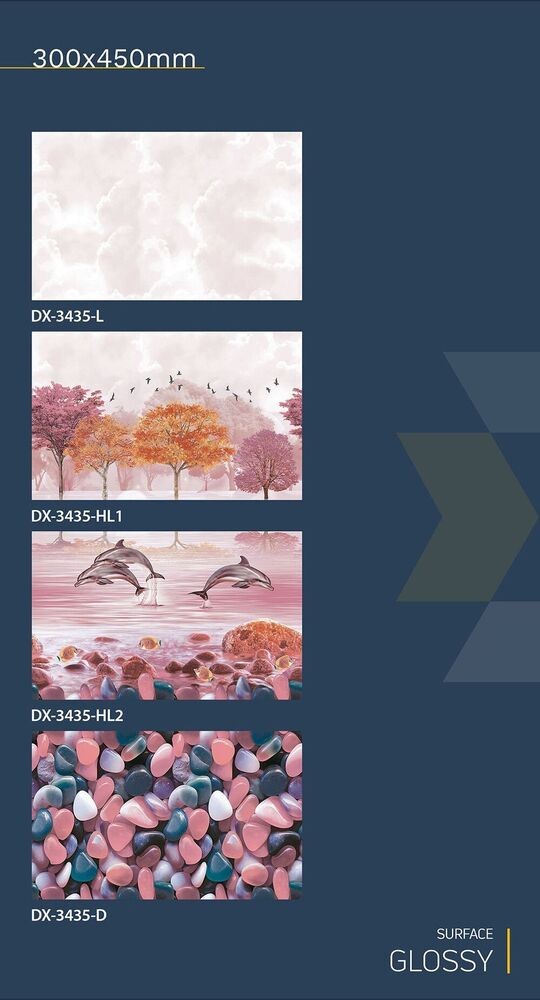 30x45 Ceramic Wall Tiles (fish Finish)
