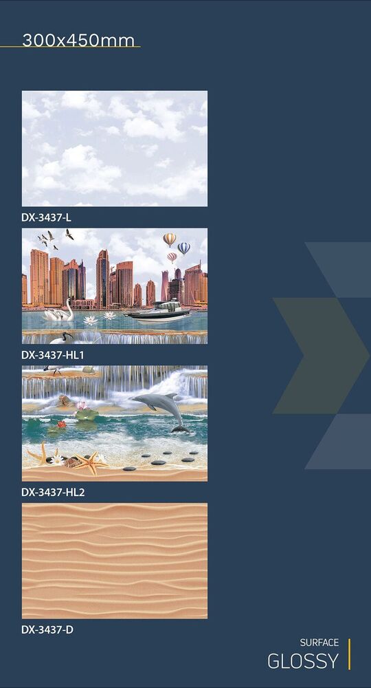 30x45 Ceramic Wall Tiles (fish Finish)