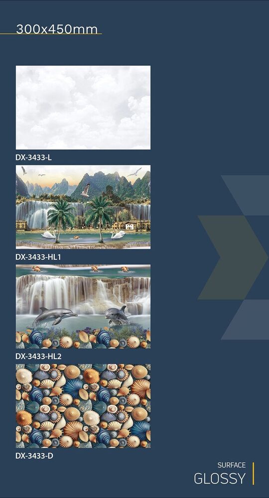30x45 Ceramic Wall Tiles (fish Finish)
