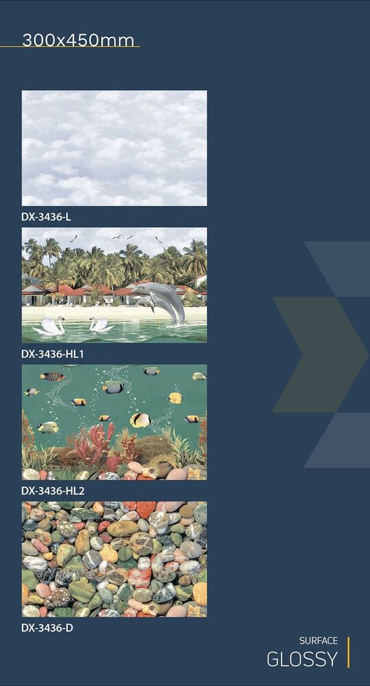 30x45 Ceramic Wall Tiles (fish Finish)