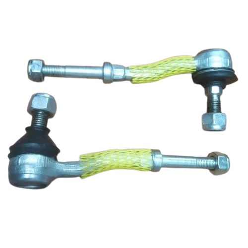 8Inch Mild Steel Stabilizer Link Kit - Color: Silver And Black