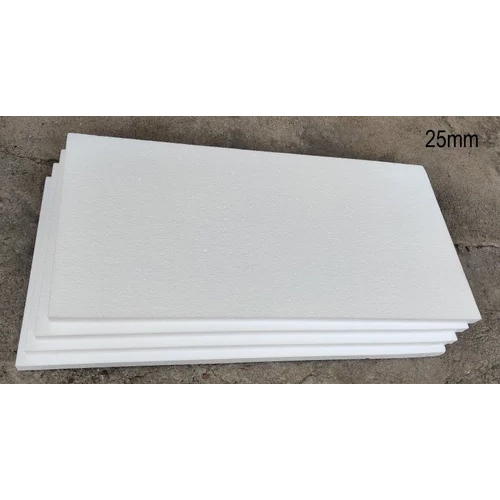 25 Mm White Thermocol Sheet - Size: 19X11 Inch