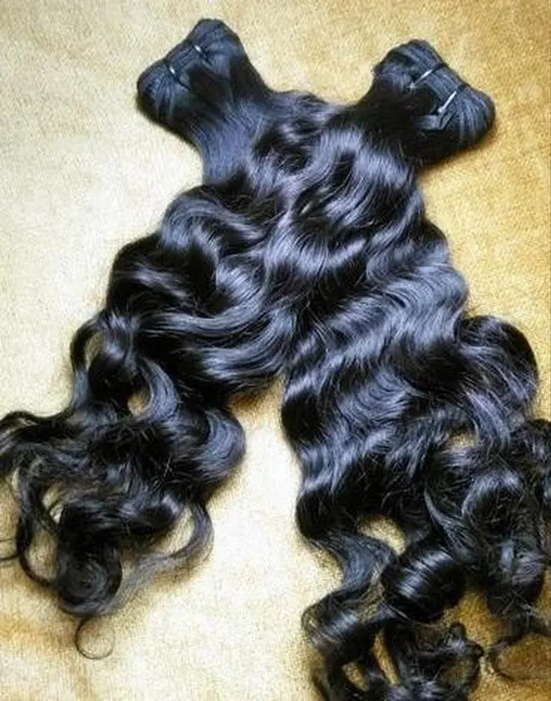 Natural Color Temple Remy Weft Hair Bundle Single Donor Hair Ratio Available