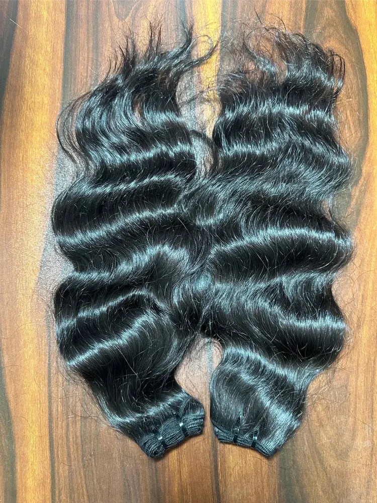 Natural Color Temple Remy Weft Hair Bundle Single Donor Hair Ratio Available