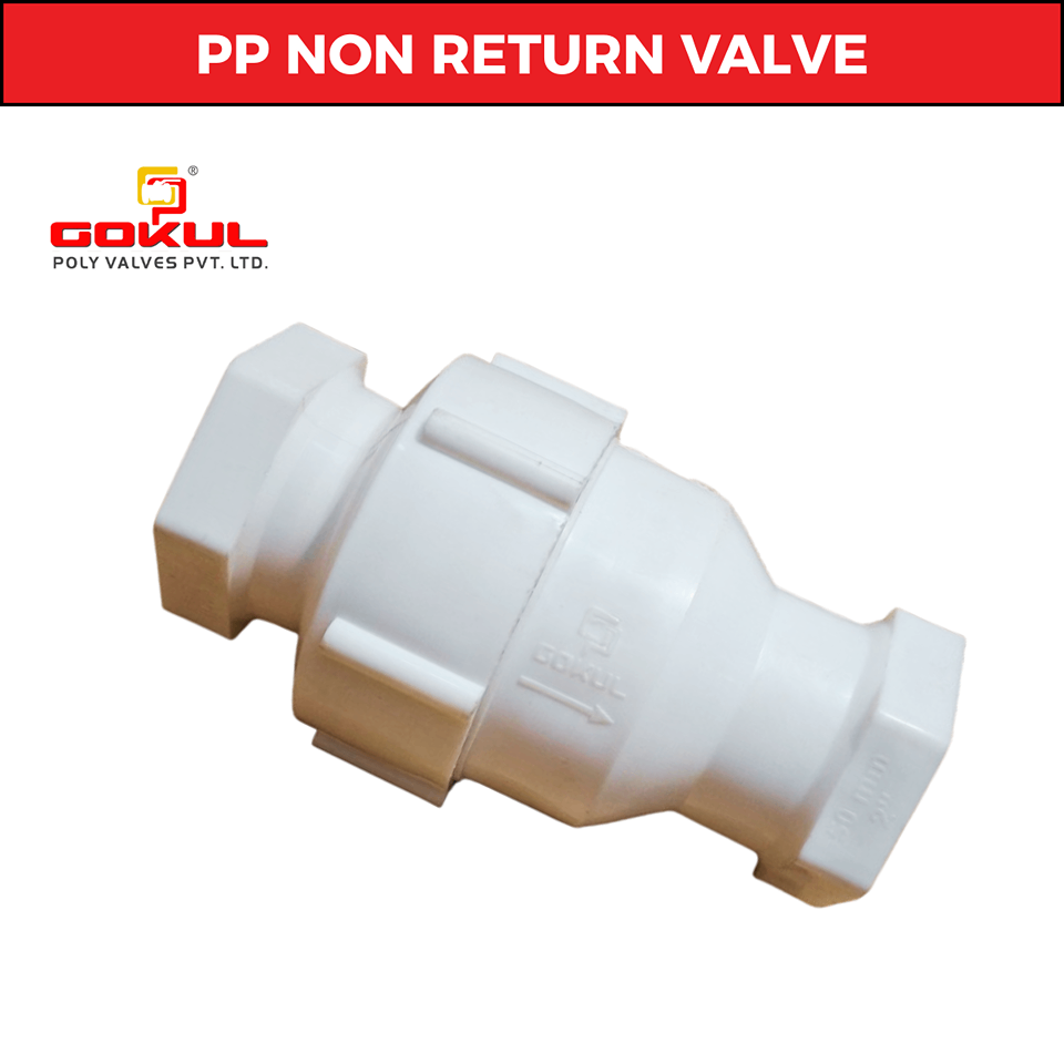 Polypropylene Non Return Valve - Application: Industrial And Water Application