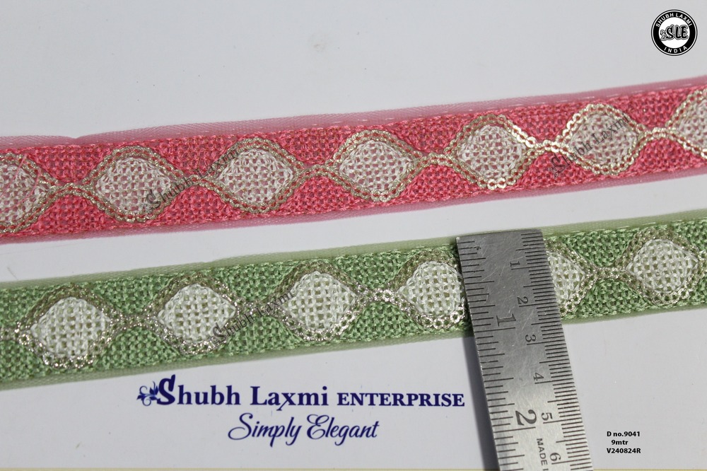 Embroidery, Sequence Lace - Color: Pink