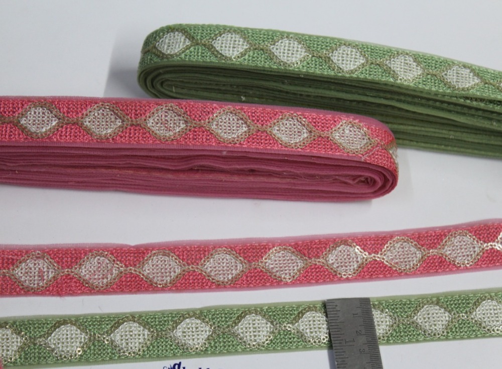 Embroidery, Sequence Lace - Color: Pink