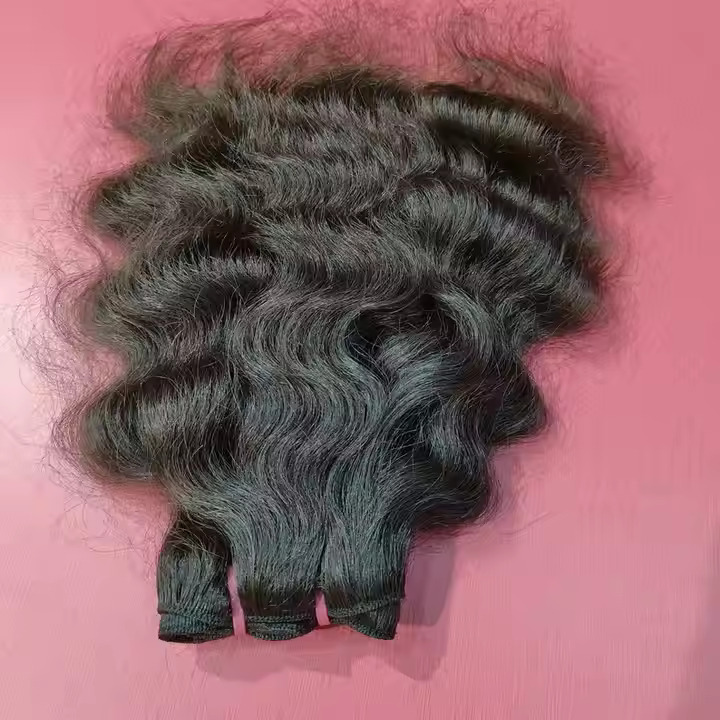 100% Cuticle Aligned Natural Curly Weft Bundle Hair Extensions