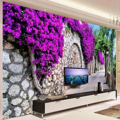 Printed Designer Wallpaper - Material: Pvc