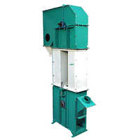 Bucket Elevator - Mild Steel, Customized Size, 1.5 HP Motor, 220-240 Volt | Industrial Application, AC Drive, Safety Sensor Equipped