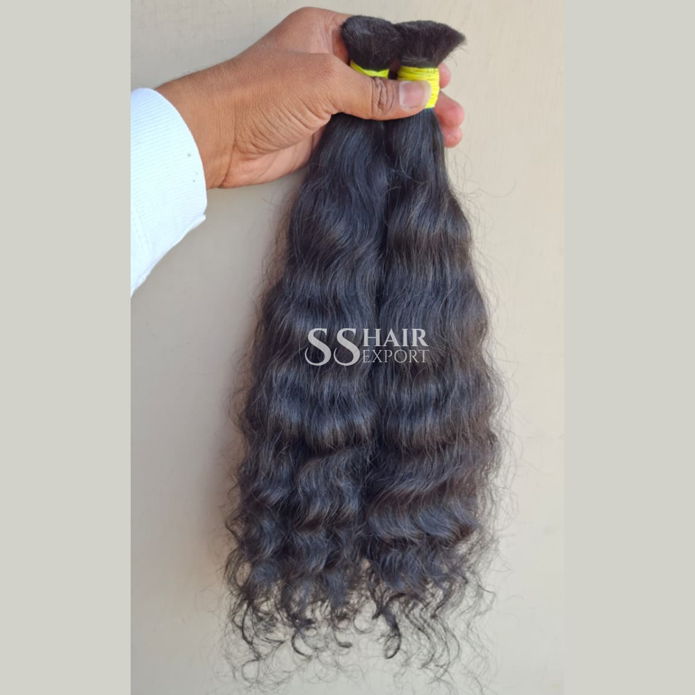 Curly Bulk Human Hair Braiding Indian Raw Hair Natural Weaving No Weft