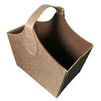 Leatherette Jute Gift Hamper Basket