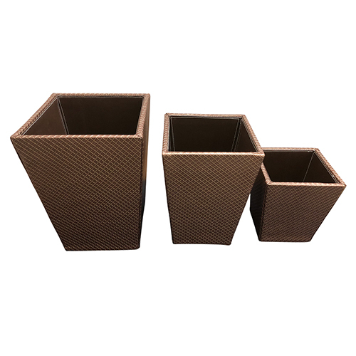 Leather Dustbins For Hotels - Color: Different Available