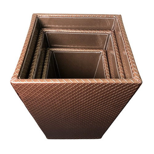 Leather Dustbins For Hotels - Color: Different Available