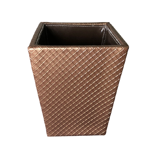 Leather Dustbins For Hotels - Color: Different Available