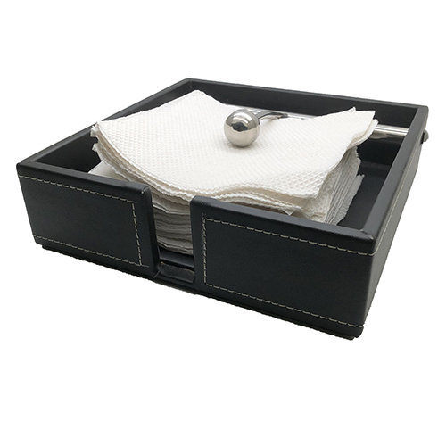 Black Tissue Paper Tray With Holder - Color: Different Available