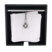 Black Tissue Paper Tray With Holder