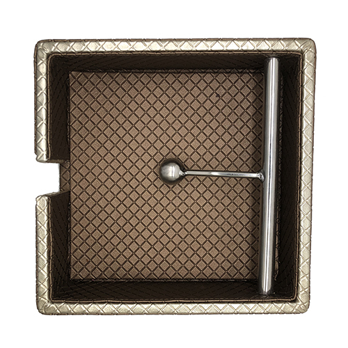 Black PU Leather Napkin Holder Tray