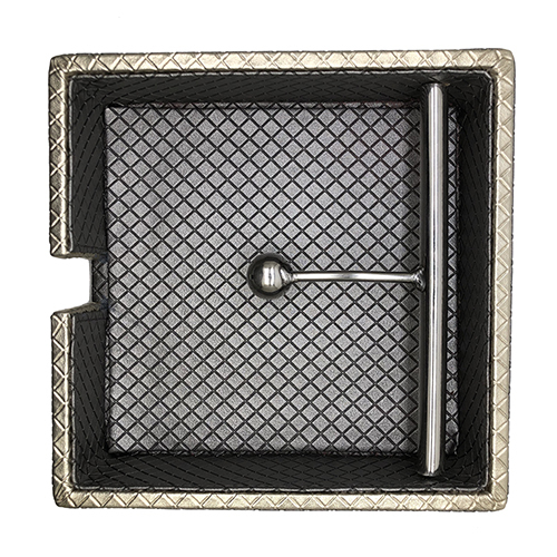 Pure Leather Tissue Paper Tray With Holder