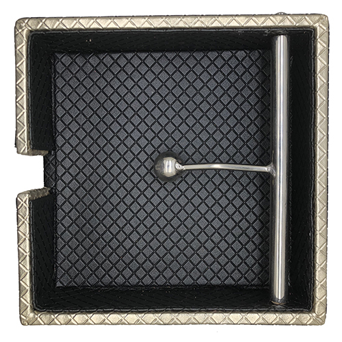 Pure Leather Tissue Paper Tray With Holder