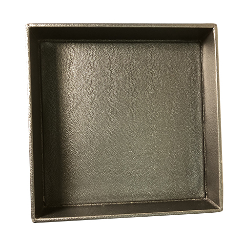 Black Leather Serving Tray Set - Color: Different Available