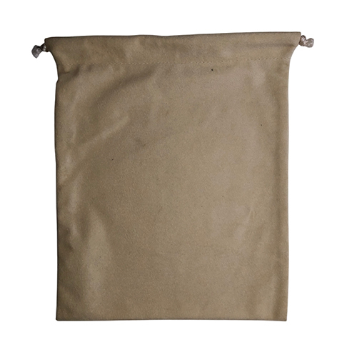 Ivory Velvet Drawstring Jewellery Pouch