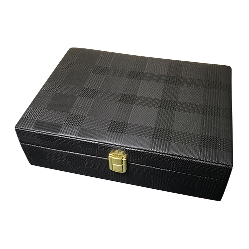 Black Leather Watch Box