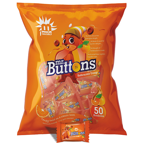 Mr Buttons Butterscotch Orange Candy - Application: Industrial