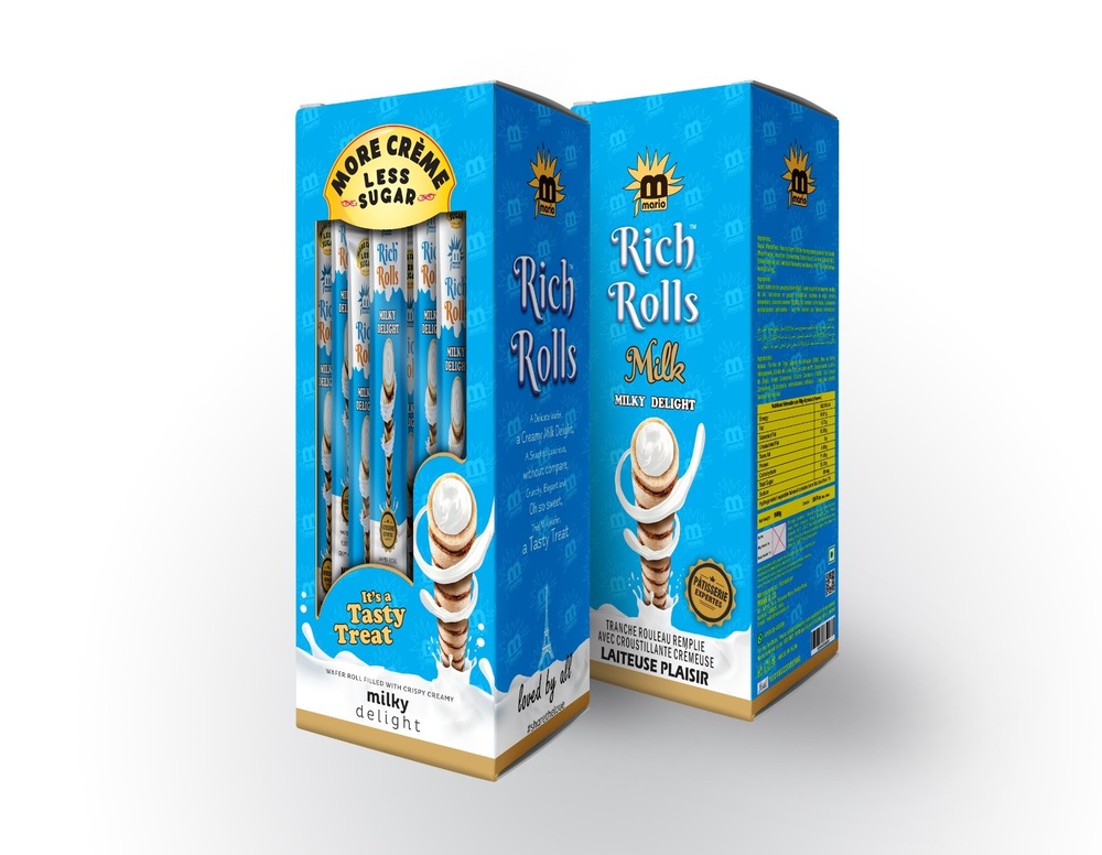 Rich Rolls Milky Delight Wafer Roll - Wafer Sticks