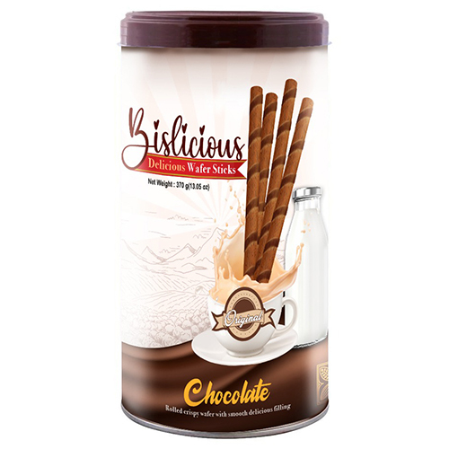 Bislicious Chocolate Wafer Roll-Wafer Sticks