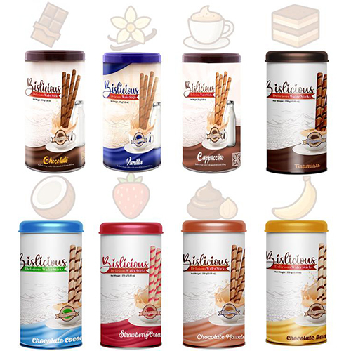 Bislicious Vanilla Wafer Roll-Wafer Sticks