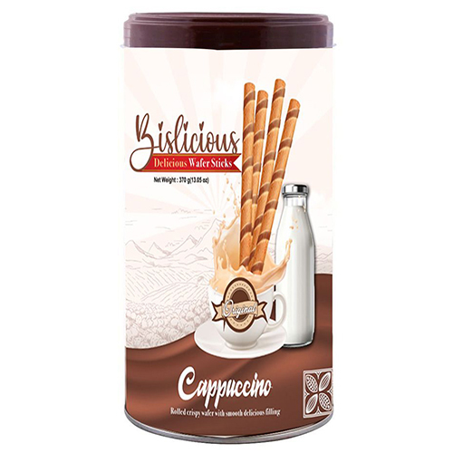 Bislicious Cappuccino Wafer Roll-Wafer Sticks - Packaging: Bulk