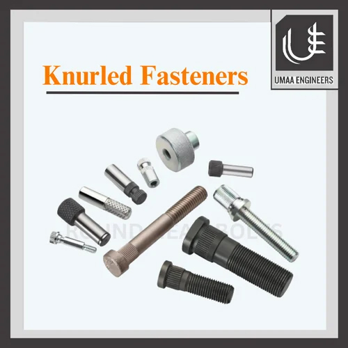 Knurled Fasteners Bolt - Color: Silver