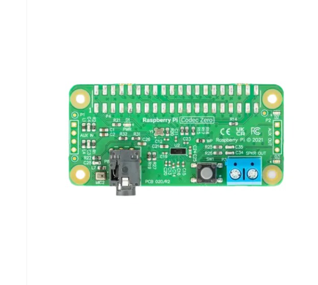 Raspberry Pi Codec Zero Rpi Codec Zero Codec Zero Compact Audio Codec For Your Raspberry Pi Zero Codec Zero Sound Card - Color: Black With Green Blue