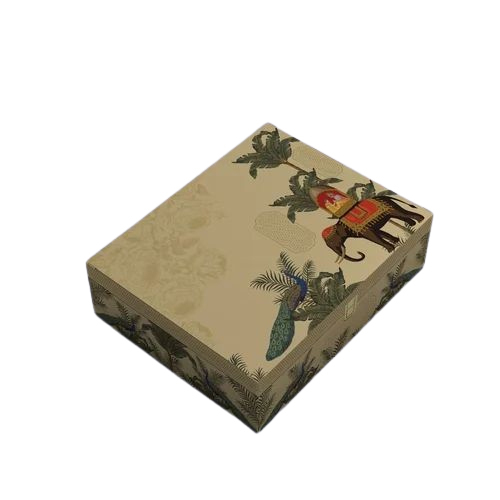 Designer Elephant Peacock Mdf Box - Color: Different Available