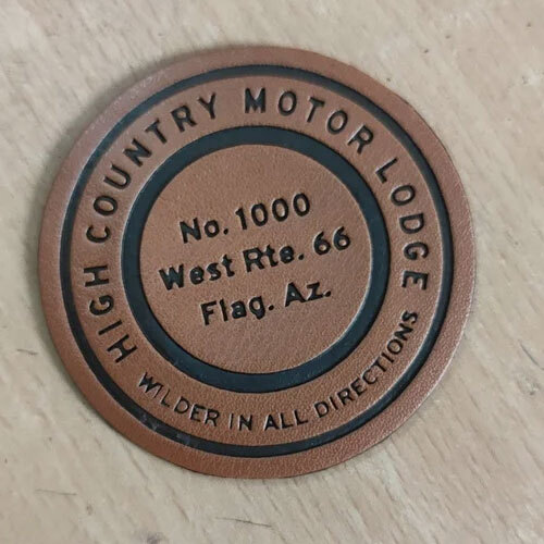 Garment Leather Label - Color: Brown