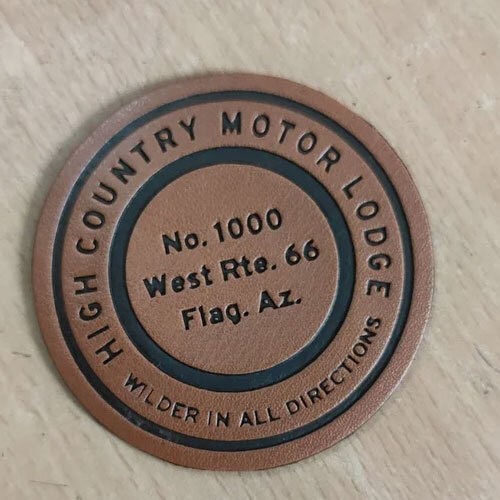 Pu Leather Label - Color: Brown